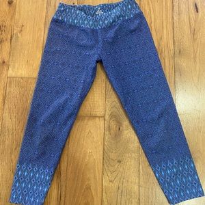 Pranks Leggings Blue and Purple Print